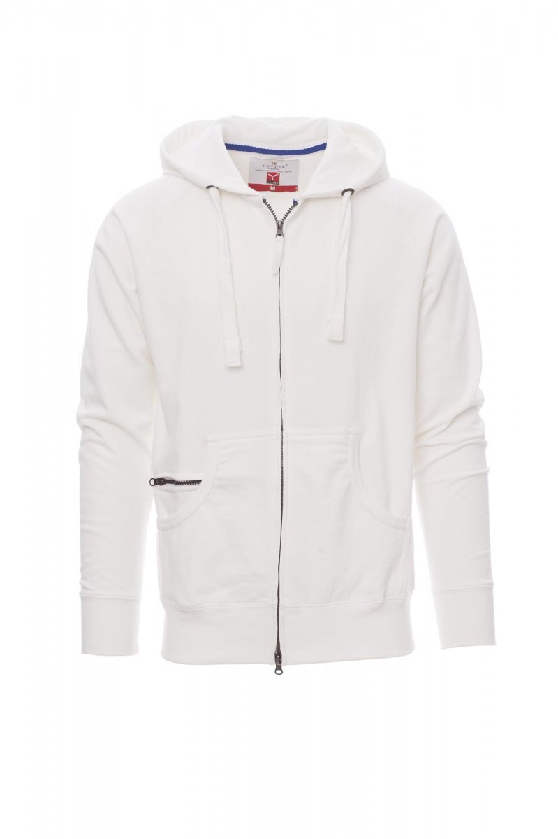 HAWAII+  | FELPA FULL ZIP CON CAPPUCCIO FRENCH TERRY 260 GR  20% POLIESTERE